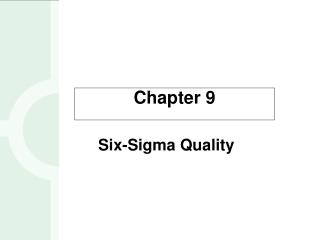 Six-Sigma Quality