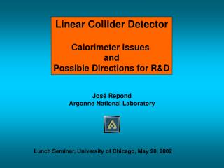 Linear Collider Detector Calorimeter Issues and Possible Directions for R&amp;D