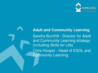 Adult and Community Learning