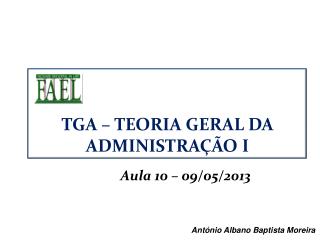 Aula 10 – 09/05/2013