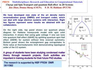 PREM Multidisciplinary Research and Education in Computational Materials