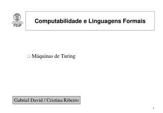 Computabilidade e Linguagens Formais