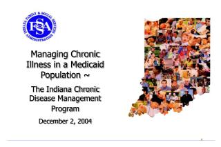 Managing Chronic Illness in a Medicaid Population ~