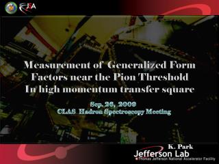 Measurement of Generalized Form Factors near the Pion Threshold