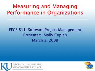 Measuring and Managing Performance in Organizations