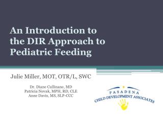 An Introduction to the DIR Approach to Pediatric Feeding
