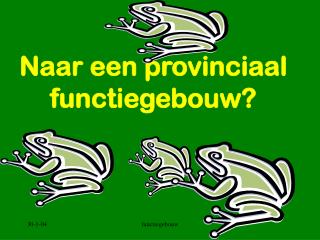 Naar een provinciaal functiegebouw?