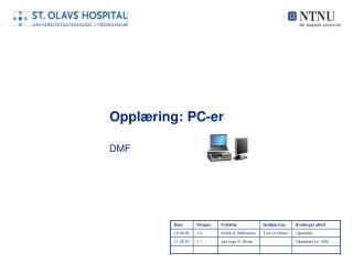 Opplæring: PC-er