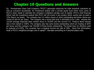 Chapter 10 Questions and Answers