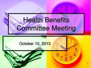 Health Benefits Committee Meeting