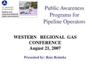 Public Awareness Programs for Pipeline Operators