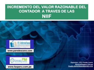 INCREMENTO DEL VALOR RAZONABLE DEL CONTADOR A TRAVES DE LAS NIIF