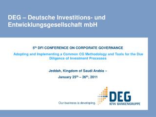 DEG – Deutsche Investitions- und Entwicklungsgesellschaft mbH