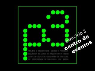 exercício 3 centro de eventos