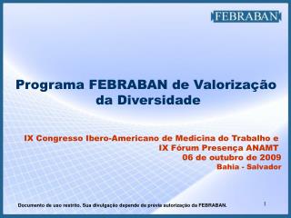 Programa FEBRABAN de Valorização da Diversidade