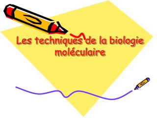 Les techniques de la biologie moléculaire