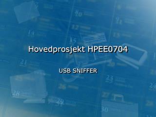 Hovedprosjekt HPEE0704