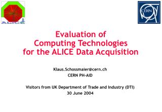 Evaluation of Computing Technologies for the ALICE Data Acquisition