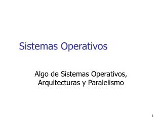 Sistemas Operativos