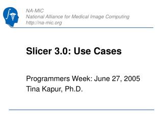 Slicer 3.0: Use Cases