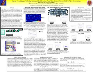 Using the method on the ARM cloud observations May 30, 1999