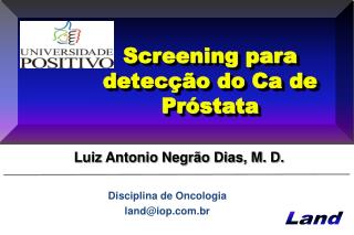 Disciplina de Oncologia land@iop.br