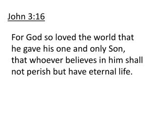 John 3:16