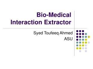 Bio-Medical Interaction Extractor