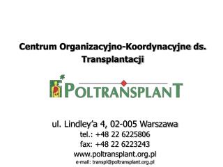 Centrum Organizacyjno-Koordynacyjne ds. Transplantacji