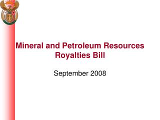 Mineral and Petroleum Resources Royalties Bill