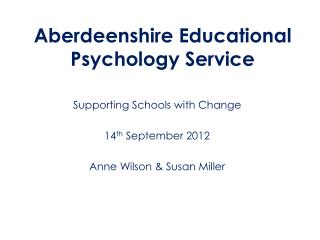 Aberdeenshire Educational Psychology Service