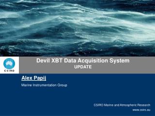 Devil XBT Data Acquisition System UPDATE