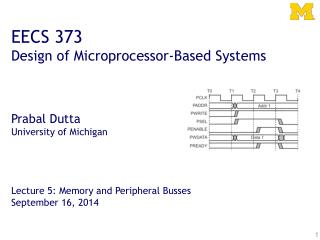 EECS 373 Design of Microprocessor-Based Systems Prabal Dutta University of Michigan