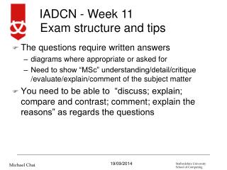 Exam structure and tips