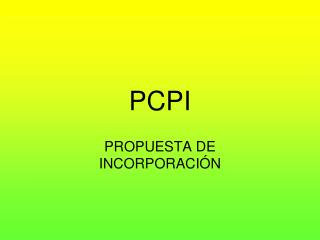 PCPI