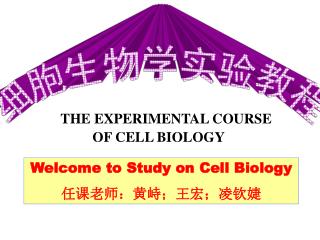 THE EXPERIMENTAL COURSE OF CELL BIOLOGY