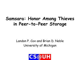 Samsara: Honor Among Thieves in Peer-to-Peer Storage