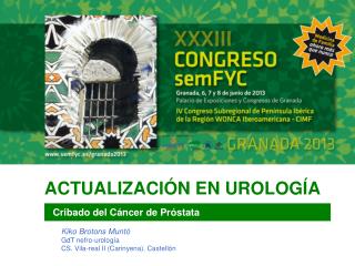 ACTUALIZACIÓN EN UROLOGÍA