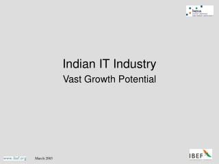 Indian IT Industry Vast Growth Potential