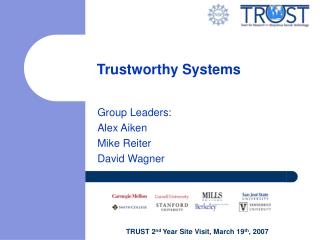 Trustworthy Systems