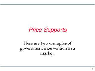 Price Supports