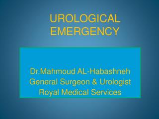 UROLOGICAL EMERGENCY