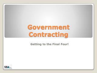 Government Contracting