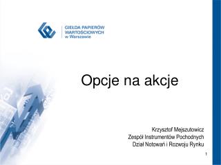 Opcje na akcje