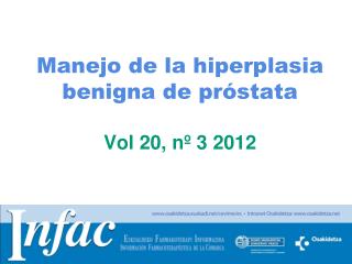 Manejo de la hiperplasia benigna de próstata Vol 20, nº 3 2012