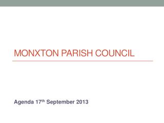 Monxton Parish Council