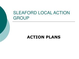 SLEAFORD LOCAL ACTION GROUP