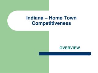 Indiana – Home Town Competitiveness
