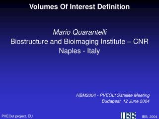 Volumes Of Interest Definition