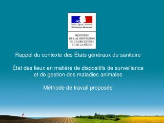 Rappel du contexte des États généraux du sanitaire